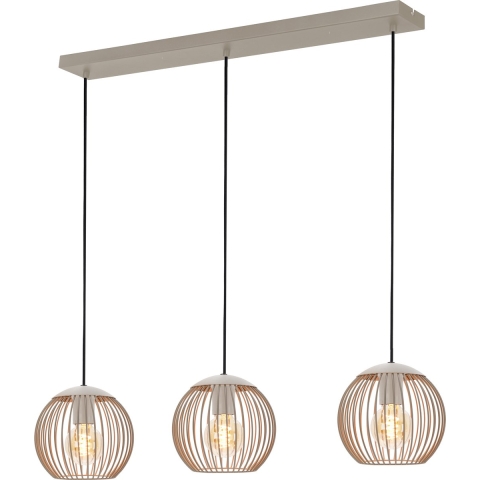 EGLO Lindero - Hanglamp - E27 - 90 cm - Zandkleur