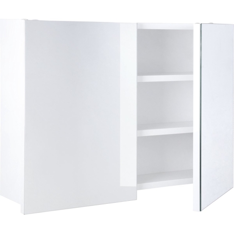 Differnz Brida Spiegelkast - 50 x 67,5 x 15 cm - 2 planken - Wit