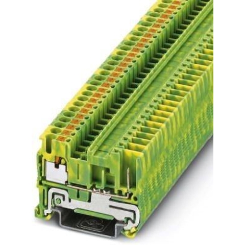 Phoenix Contact 3210059 Aardklem 3-etages 5.2 mm Snelaansluiting Groen, Geel 50 stuk(s)