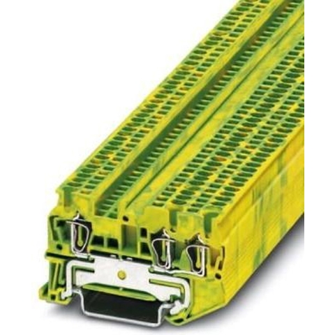 Phoenix Contact 3031144 Doorgangsserieklem 4.2 mm Spanveer Groen, Geel 50 stuk(s)