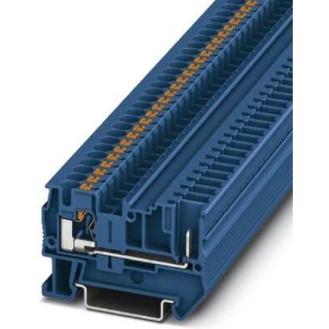 Phoenix Contact 3212007 Doorgangsklem 6.2 mm Spanveer Blauw 50 stuk(s)