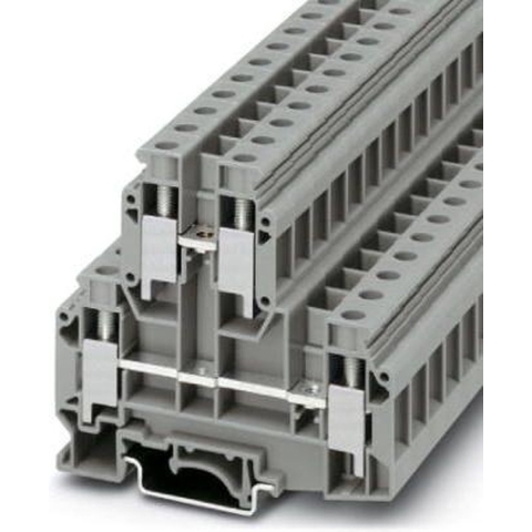 Phoenix Contact 2772077 Doorgangsserieklem 10.2 mm Schroeven Grijs 50 stuk(s)