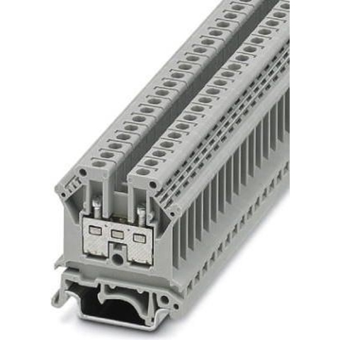 Phoenix Contact UK 4 3003017 Doorgangsserieklem Aantal polen: 2 0.2 mm² 4 mm² Grijs 50 stuk(s)