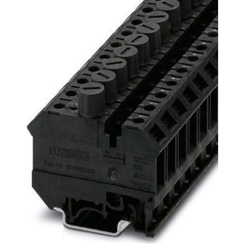 Phoenix Contact 3005507 Zekering-serieklem 12 mm Schroeven Zwart 50 stuk(s)