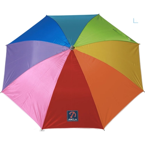 Atosa Design parasol - Multi kleuren - 160 x 200 cm - zomer/strand - 8 vlakken -