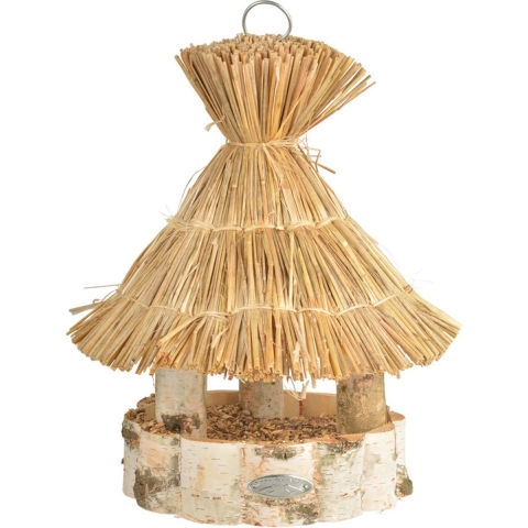 Best for birds vogel voerderhuisje - met dak - hout - 37 cm - Vogel voederbak - Tuindecoraties -