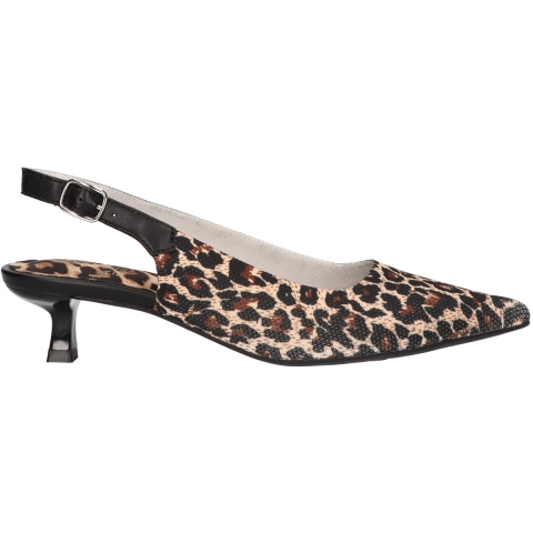 La Strada 2403346-4591 leopard knitted dames pumps