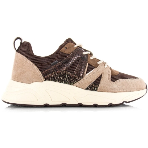 Poelman Posh by sneaker beige brown lage sneakers dames