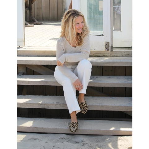 Babouche luna panterprint loafers loafers dames