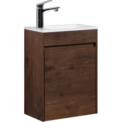 Badplaats Toiletmeubel sinta 40 x 22 cm walnoot bruin fonteinmeubel met