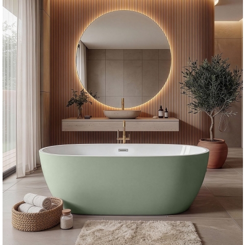 Badplaats Ligbad bahia 170 x 75 x 58 cm vrijstaand bad mat