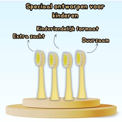 DeKinderTandenborstel Opzetborstel Pack Geel