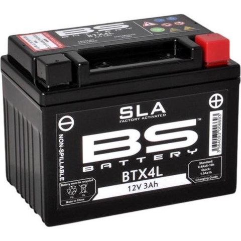 Motorfiets accu BS Battery SLA BTZ5S / BTX4L+ - C (10H-R) - C (20H-R)