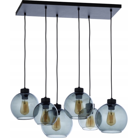 TK Lighting - Cubus 6 Hanglamp Graphite Euluna