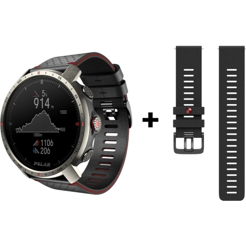Smartwatch Polar GRIT X PRO ZAFIRO TITAN M/L Zwart 1,2"