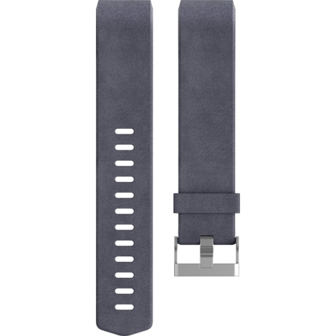 Fitbit Charge 2 - Bandje - Leer - Grijs - Maat S