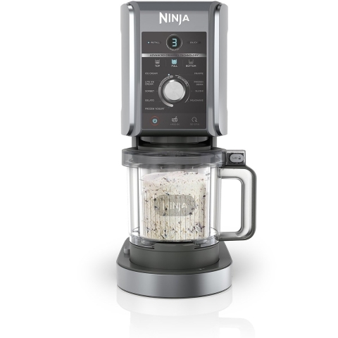 Ninja Creami NC501EU Deluxe - IJs- en drankjesmaker - 50% grotere ijsbakken - RVS