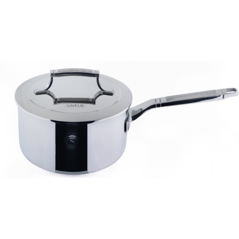 Saveur Selects Voyage - Steelpan 20 cm - PFAS-vrij - Tri-ply RVS - Geschikt voor inductie en alle warmtebronnen - Ovenbestendig tot 260°C - Vaatwasserbestendig