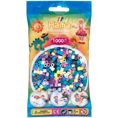 Hama Strijkkralen Pastel Mix 1000 Stuks