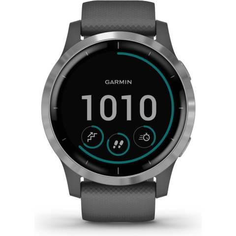 Garmin vívoactive 4 - Smartwatch - GPS Hartslagmeter Muziekafspelen - Zilver (Grijs)