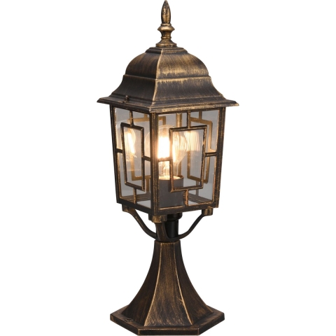 TRIO VOLTURNO - Paalverlichting - Antieke roest - IP23 (excl. 1x E27 4W)