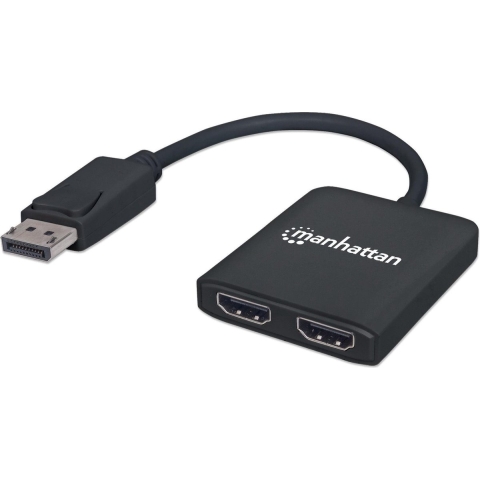 Manhattan 152716 - DisplayPort-splitter - 2 poorten 4K 3810 x 2160 - Zwart