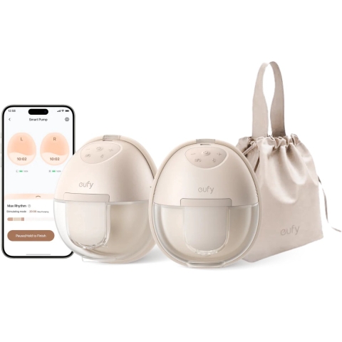eufy Baby S1 - Draagbare Borstkolf - HeatFlow™ Verwarmingstechnologie - Beige