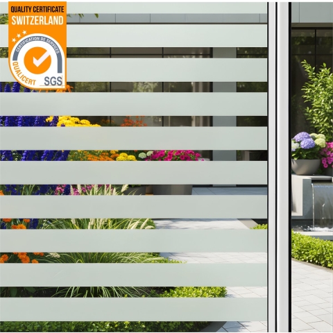 Homewell Raamfolie HR++ 70x300cm - Zonwerend & Isolerend - Statisch - Strepen