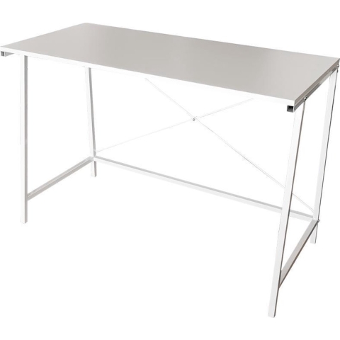 Bureau Stoer - laptoptafel - computertafel - industrieel - wit