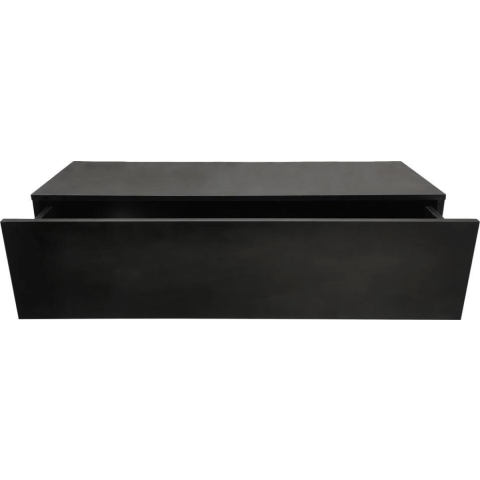 VDD Zwevend halkastje - Ontzichtbare montage - 100 x 25 x 25cm - zwart