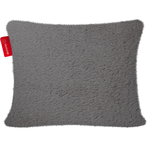 Auronic Warmtekussen - Pluche- 45x60 - Draadloos - Oplaadbaar - Elektrisch kussen - Infrarood - Groen/Grijs