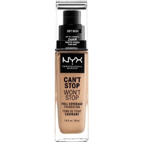 NYX Can't Stop Won't Stop Foundation Soft Beige 30 ml