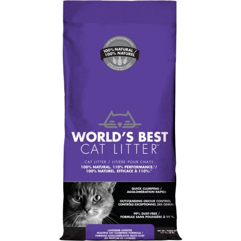 World's Best Cat Litter Kattenbakvulling Lavender 12,7 kg