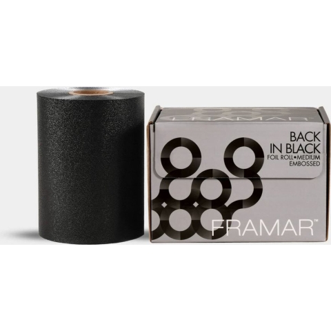 Framar Medium Foil Embossed Back In Black