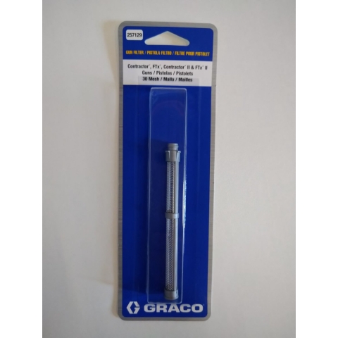 Graco 257129 Easy-out Pistoolfilter - 30 Mesh - Grijs