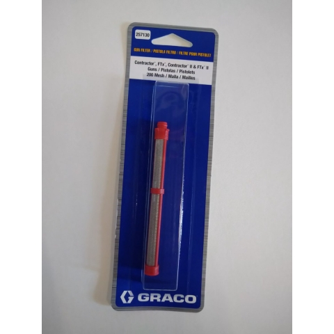 Graco 257130 Easy-out Pistoolfilter - 200 Mesh - Rood