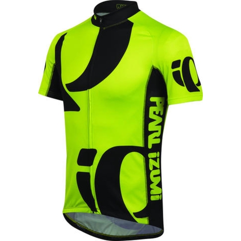 Pearl Izumi Elite LTD jersey fietsshirt korte mouwen lime groen en zwart heren