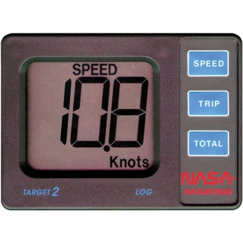 Nasa Target Log en Snelheidsmeter met transducer