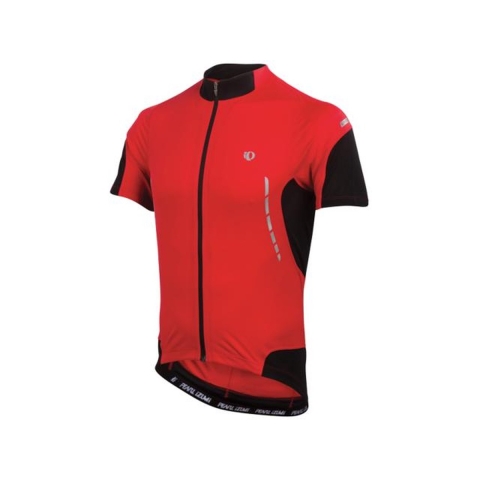 Pearl Izumi Elite jersey fietsshirt korte mouwen rood met zwart heren