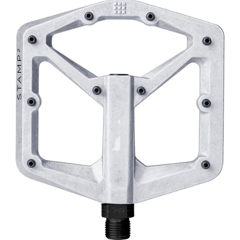 Crankbrothers Stamp 2 Large MTB pedalen (flat pedals) zilver