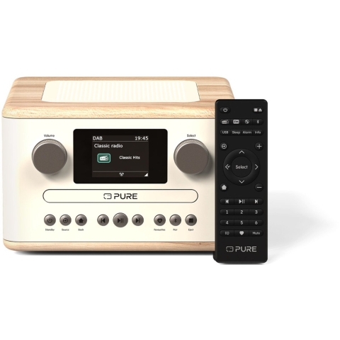 Pure Classic C-D4 wit tafel radio met Cd speler ingebouwd