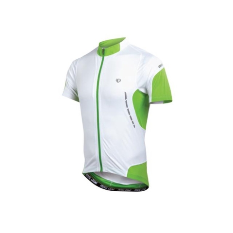 Pearl Izumi Elite Jersey fietsshirt korte mouwen wit met groen heren