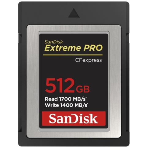 Sandisk 512GB CFexpress Type B 1700/1400MB/s Extreme Pro