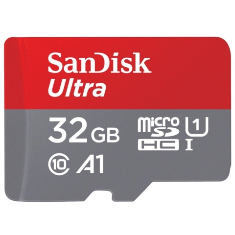 SanDisk 32GB MicroSDHC Ultra 120MB/s + SD adapter