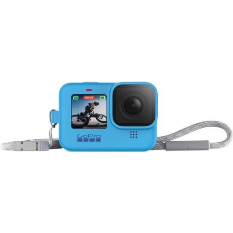 GoPro Sleeve + Lanyard Blue voor HERO9/10/11/12 Black