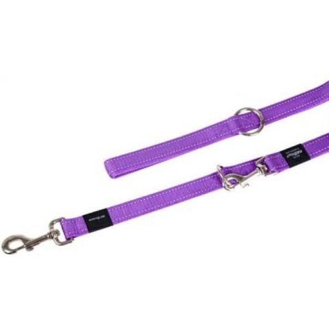 Rogz verstelbare hondenriem Lumberjack XL Paars