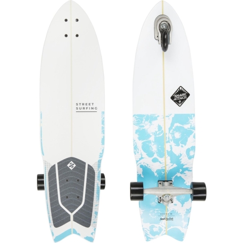 Skateboard Street Surfing Shark Attack