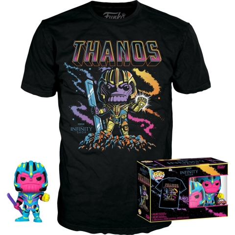 Beeldje Funko POP & T-shirt Marvel Infinity Saga Thanos Exclusive