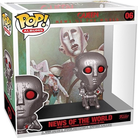 Beeldje Funko Pop Queen News of The World with Album Case