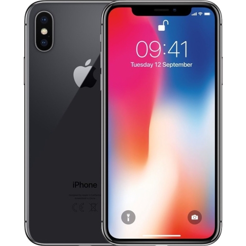 Refurbished iPhone X 256Gb. Zwart. Lichte gebruikssporen.